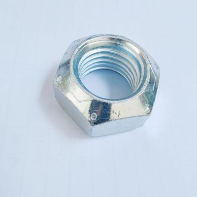 美制六角全金属压点锁紧螺母 1寸8牙图5