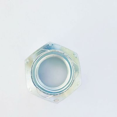 美制六角全金属压点锁紧螺母 1寸8牙图2