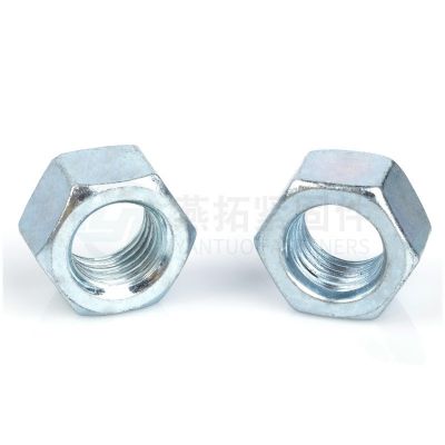 供应镀锌螺母 4.8级镀锌六角螺母 碳钢螺母螺帽 加厚外六角螺母图5