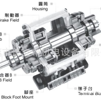 电线电缆机械用PLC普立希电磁双离合单刹车器组 PLA-106-025图3