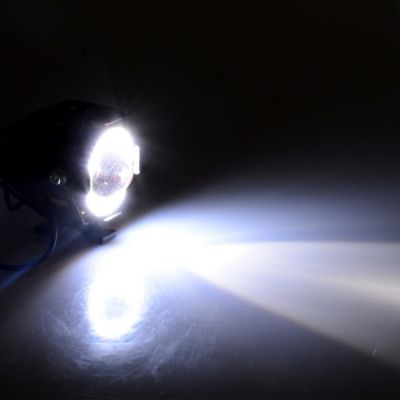 U7天使眼大灯变型金刚汽车外置聚光前大灯 U7摩托车改装射灯图4