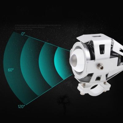 U7天使眼大灯变型金刚汽车外置聚光前大灯 U7摩托车改装射灯图5