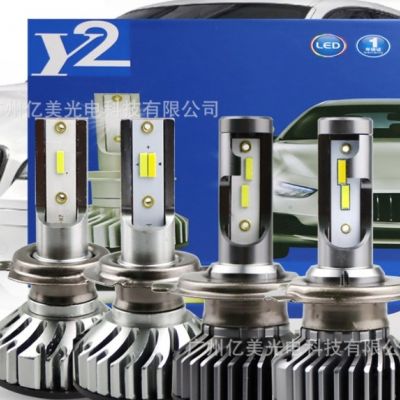 跨境F2枪色款汽车led前大灯H7LED车灯H4汽车改装通用远近光一体图2