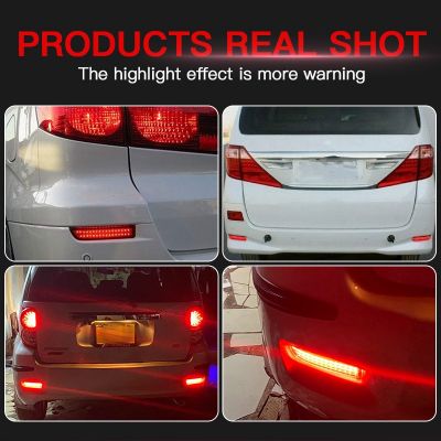 适用丰田RAV4后尾灯普瑞维亚埃尔法10系后杠灯LED行车灯TO2831102图3