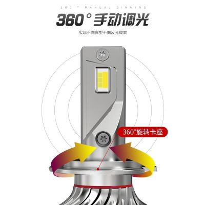 三色汽车led大灯H7 H4 H1前大灯货车灯泡改装汽车灯聚光大灯车灯图3