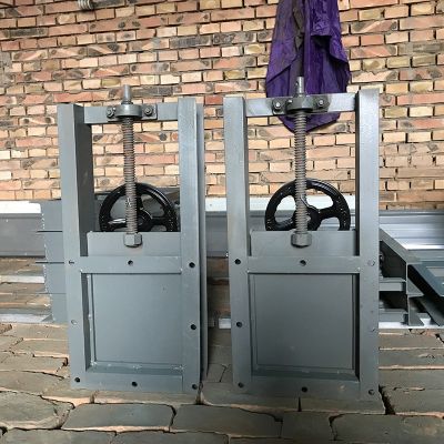 插板阀气动插板阀电动闸板阀手动插板阀铸铁闸门除尘器卸料插板阀图2