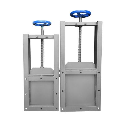 插板阀气动插板阀电动闸板阀手动插板阀铸铁闸门除尘器卸料插板阀图5