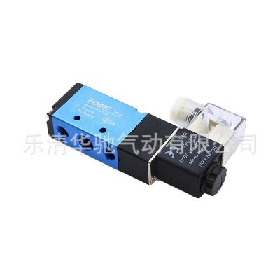 优质4V210-08电磁阀亚德客型蓝色两位五通换向阀气动元 件厂家直供图5