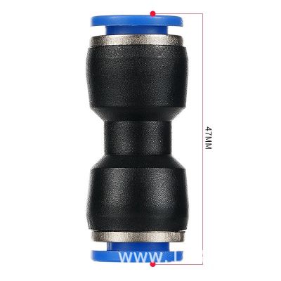 气动气动管快速接头配件大全 pu4对接 8mm空气管软管气路快接接头图2