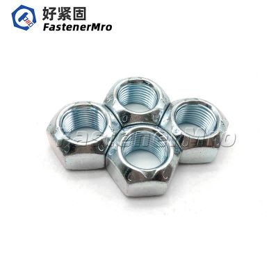 美制头部压点锁紧螺母蓝白锌/发黑/彩锌英制压点六角螺母非标定制图4