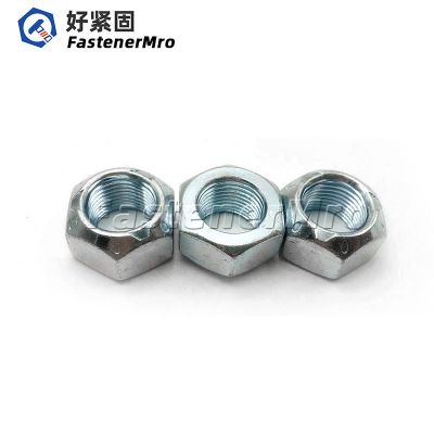 美制头部压点锁紧螺母蓝白锌/发黑/彩锌英制压点六角螺母非标定制图5