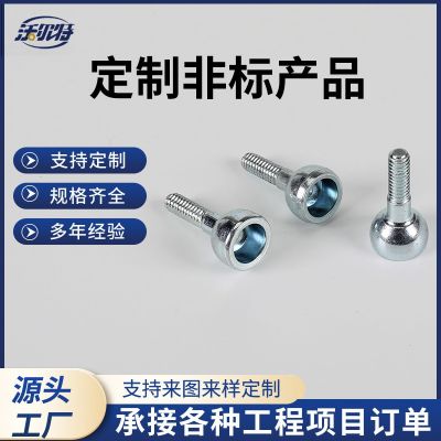 各类非标螺丝厂家供应内螺纹六角法兰螺栓 梅花槽小螺丝制作图2