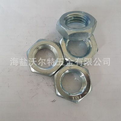 现货供应 GB6172 六角镀锌薄螺母 热镀锌高强度六角螺母批发图3