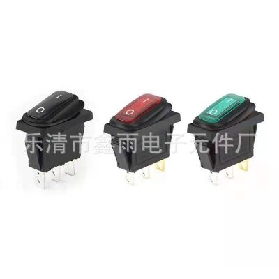 KCD3防水船型开关 防水带灯翘板开关 连体 12v 电源开关图4