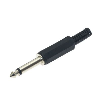 乐器专用 6.3mm插头 6.35大二芯单声道 公头 音频麦克风话筒接头图2