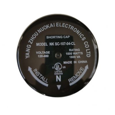 路灯旋锁式短路帽 (黒色) UL认证 NK-SC-107-04-CL 10A 1800VA