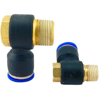 气管快速接头外牙快插弯头6-01/8-02/10-03/12-04分/PH外六角螺纹图5