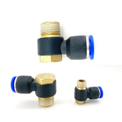 气管快速接头外牙快插弯头6-01/8-02/10-03/12-04分/PH外六角螺纹图4