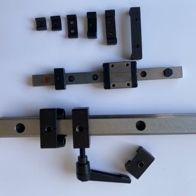 直线导轨钳制器 滑轨行程紧固防撞块滑块固定块 轴承钢锁紧限位块图5