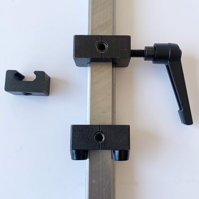 直线导轨钳制器 滑轨行程紧固防撞块滑块固定块 轴承钢锁紧限位块图4