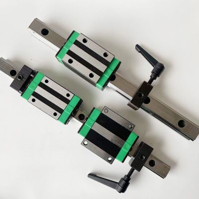 直线导轨钳制器 滑轨行程紧固防撞块滑块固定块 轴承钢锁紧限位块图2