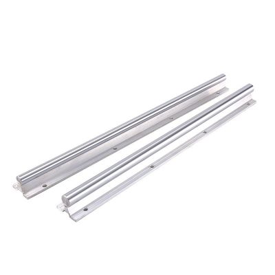 直线光轴 SBR直线导轨 45#碳钢铝托 圆柱导轨 高精打孔滑块可加长图2