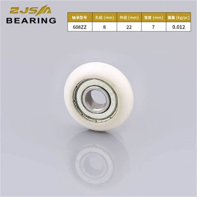 供应608 ZZ包尼龙轴承 尼龙滑轮聚氨酯轴承 抗压耐磨静音包胶轴承图4