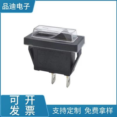 两脚船型开关KCD1带线按钮KCD4大电流4脚6脚防水帽机械翘板开关图3