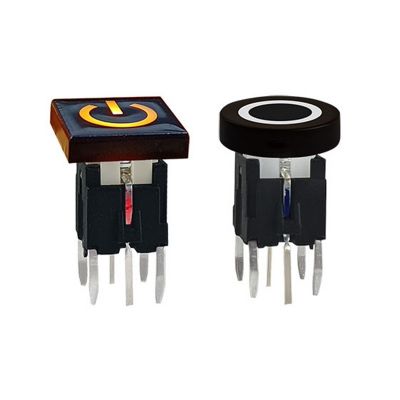 带灯轻触开关6X6X9 双色 三色LED灯开关 DIP SMD耐温带灯开关图5