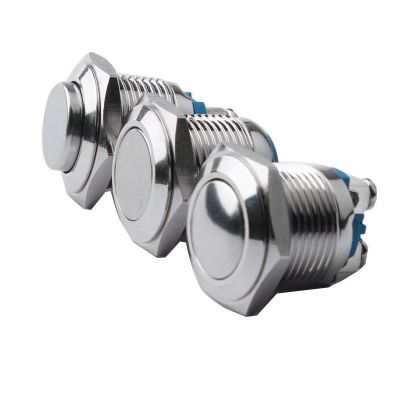 16mm金属按钮开关圆形防水喇叭、门禁开关自复位按键开关图4