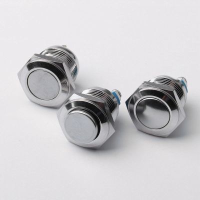 16mm金属按钮开关圆形防水喇叭、门禁开关自复位按键开关图3