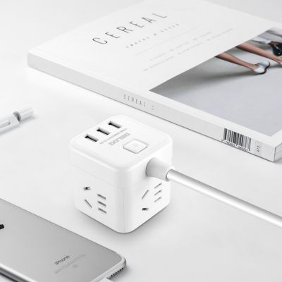 德力西插座转换器分控无线排插一转三多功能品字插板多孔独 立开关图5