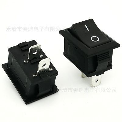 供应船型开关KCD1-101二脚二档 斜面平面 电源翘板开关IO 15*21图2