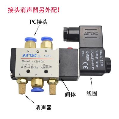 AirTac/亚德客原装电磁阀4V210-08电磁阀二位五通换向正品现货图2