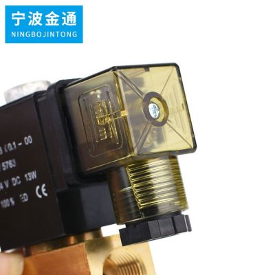 金通单向JT22-02二通常闭电磁阀DC24V高压耐压7MPa直动式水阀气阀图2