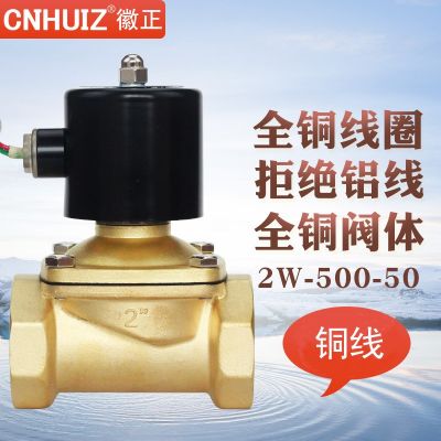 徽正2W全铜电磁阀水阀开关阀电磁控制阀电子排水阀通水阀220V 24V图5