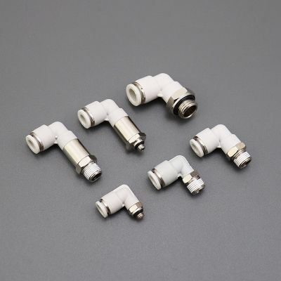 PL/PL-G/PLL/PLL-G螺纹旋转直角弯头L型弯头 插入式气管气动接头图2