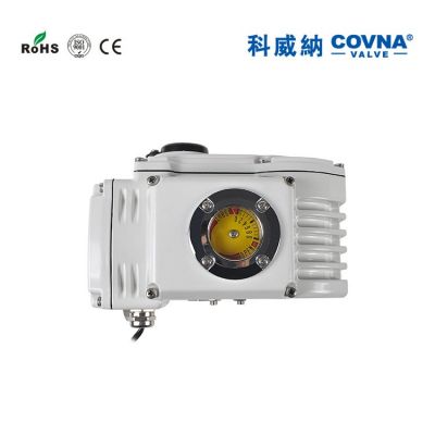 科威纳电动法兰蝶阀 软密封球墨铸铁双偏心蝶阀 220v电动通风蝶阀图2