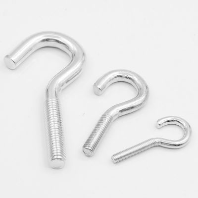 镀白锌闭口羊眼机牙螺丝开口问号挂钩带圆环螺栓吊环螺丝M3-M12图5