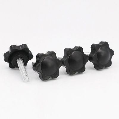 六角梅花手柄螺丝胶头螺丝手拧螺丝星型把手调节手扭塑料星形调节图3