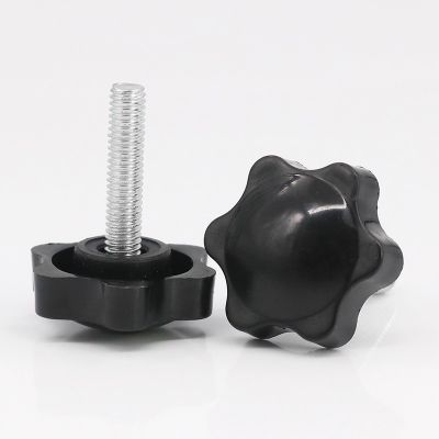 六角梅花手柄螺丝胶头螺丝手拧螺丝星型把手调节手扭塑料星形调节图5