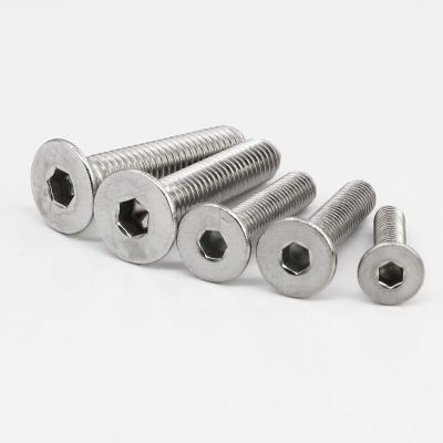 304不锈钢沉头内六角机牙螺丝GB7991沉杯平头内六角螺钉M3M4M5M10图2
