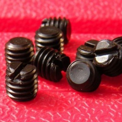 生产止付螺丝 一字平端紧定螺钉 开槽锥端定位螺钉 无头螺丝图4