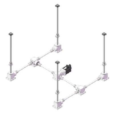 厂家直供丝杆同步升降机电动手摇高速气缸升降器同步齿条可定制图3