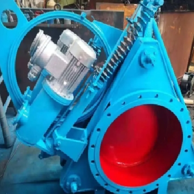 巨豪阀门 电动推杆盲板阀F943X DN400 DN800 DN900碳钢扇形眼镜阀图4