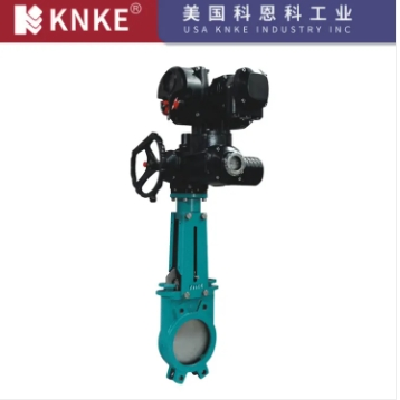 进口电动对夹式刀闸阀 耐高温耐高压 密封好 美国KNKE科恩科品牌图2