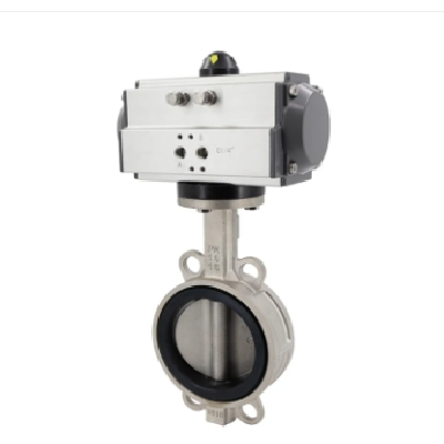 沪工阀门良工精工气动对夹式蝶阀D671X不锈钢铸钢铸铁手动DN50100图5