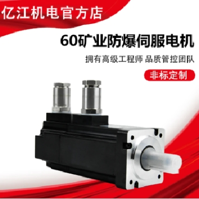 亿江060基座交直流/无刷永磁防爆伺服电机EX认证伺服低压防爆电机图2