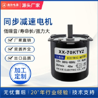 70KTYZ 交流同步减速电机微型电机永磁低速电动机小马达 加工定制图3