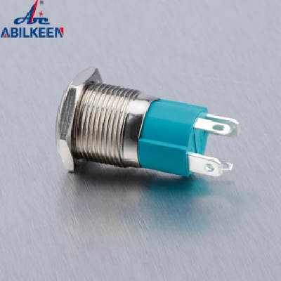 埃贝肯电气16mm平头金属按钮开关 10A大电流带LED环形灯自锁开关图5